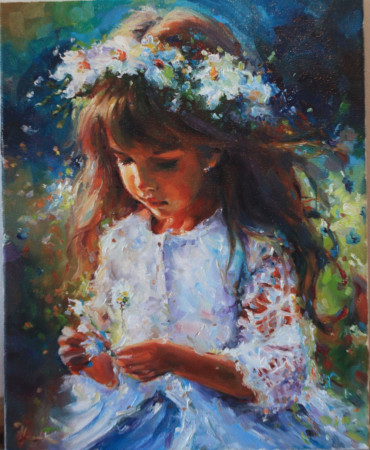 SLUNEČNÉ RÁNO. Olej na plátně 50x40 cm.