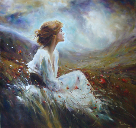 VOLNOST. Olej na plátně 105x100 cm.